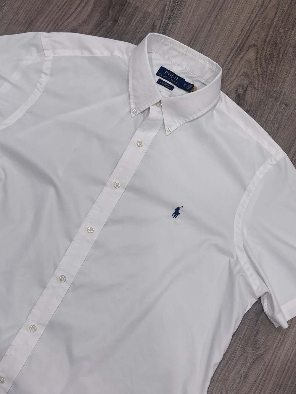 Polo Ralph Lauren Classic Fit Performance Shirt Mens XL White Short Sleeve